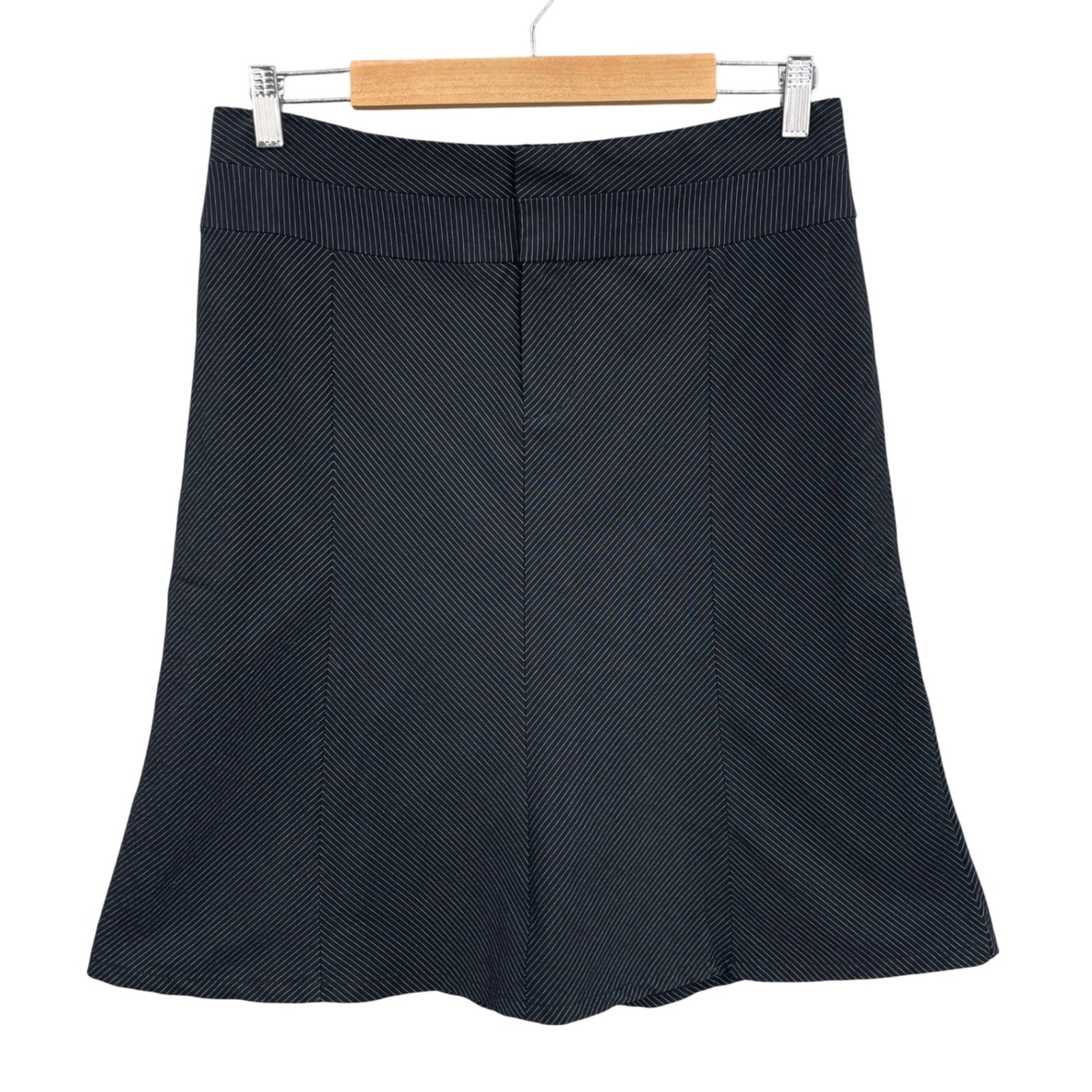 Tangent Pinstripe Office Siren Skirt Dark Academia Career ALine Junior Size 78
